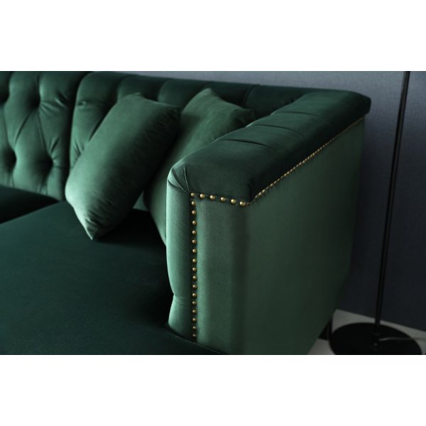 Sohva ja divaani vihreällä samettilla - Bellas Sohva ja divaani vihreällä samettilla - Bellas