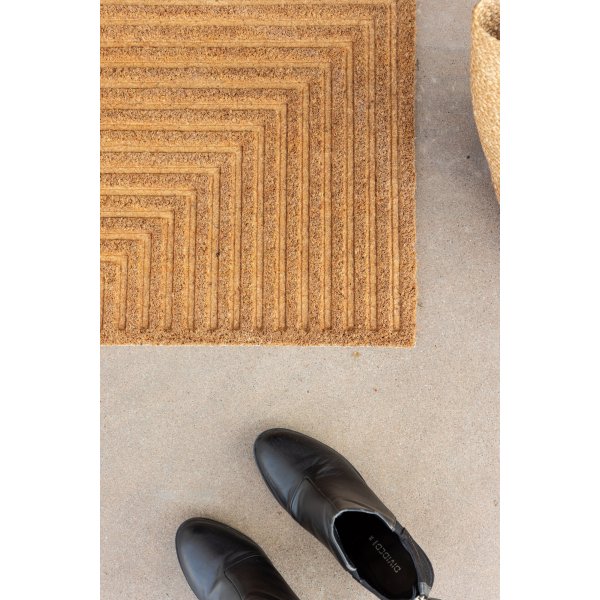 Jon-ovimatto 75 x 45 cm - musta/luonnollinen Jon-ovimatto 75 x 45 cm - musta/luonnollinen