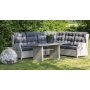 Wembley-kulmasohva pydll (Recliner) - Vaalea keinorottinki