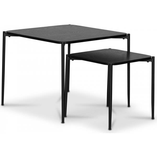 Wayne sivupyt 60x60 cm - Mustaksi petsattu tammi