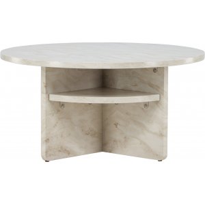 Ålesund sohvapöytä Ø85 cm - beige Ålesund sohvapöytä Ø85 cm - beige