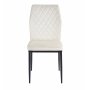Inez-ruokatuoli beige samettia, mustat jalat