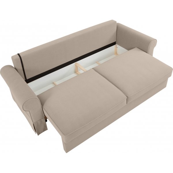 Zoya 3-istuttava vuodesohva - beige Zoya 3-istuttava vuodesohva - beige