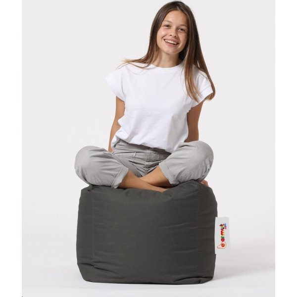 Neliönmuotoinen puffi - harmaa Neliönmuotoinen puffi - harmaa