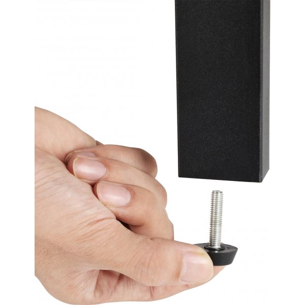 Nilla-kulmahylly 125 cm - Ruskea/musta