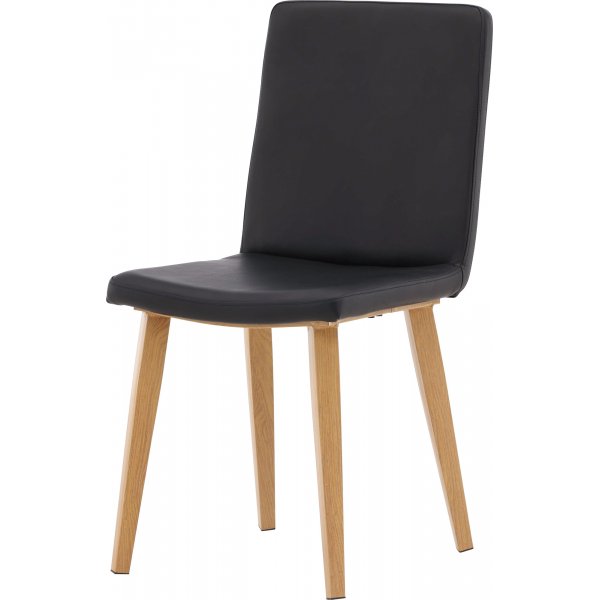 Tänään ruokatuoli - musta PU Tänään ruokatuoli - musta PU