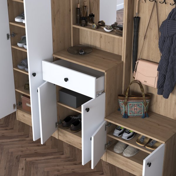 Muodikkaat aulakalusteet 180 cm - Phkin/valkoinen