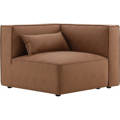 Ylellinen modulaarinen sohva - Kulmaosa vasen - Ruskea