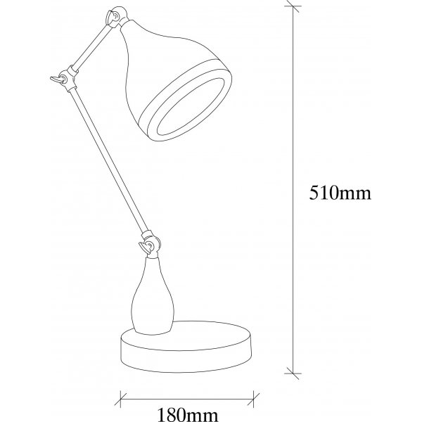 Yildo pöytävalaisin 2 - Musta/kupari Yildo pöytävalaisin 2 - Musta/kupari