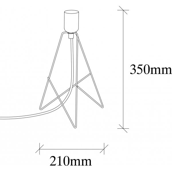 Pyramid-pöytävalaisin - Musta/kupari Pyramid-pöytävalaisin - Musta/kupari