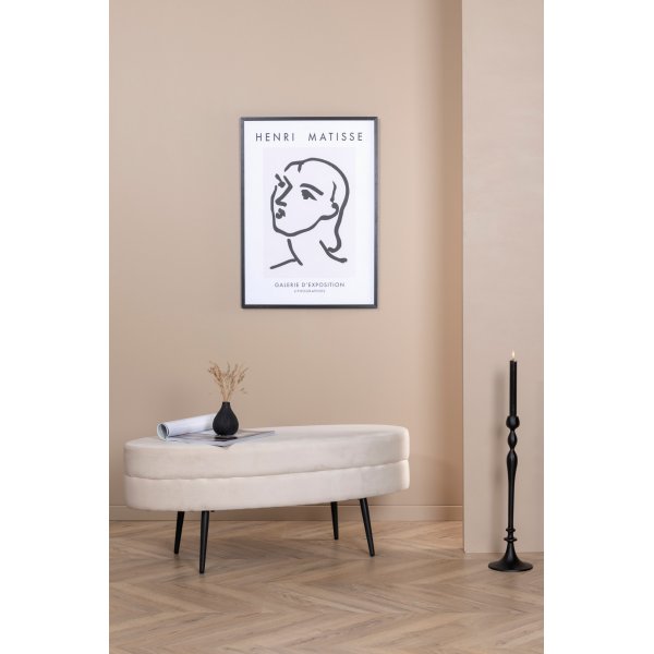 Rino pouf - beige sametti Rino pouf - beige sametti