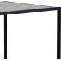 Seaford baaripyt 120 x 60 cm - Musta