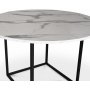 Sintorp pyre ruokapyt 115 cm - Valkoinen marmori (Exclusive laminaatti) + Huonekalujen tahranpoistoaine