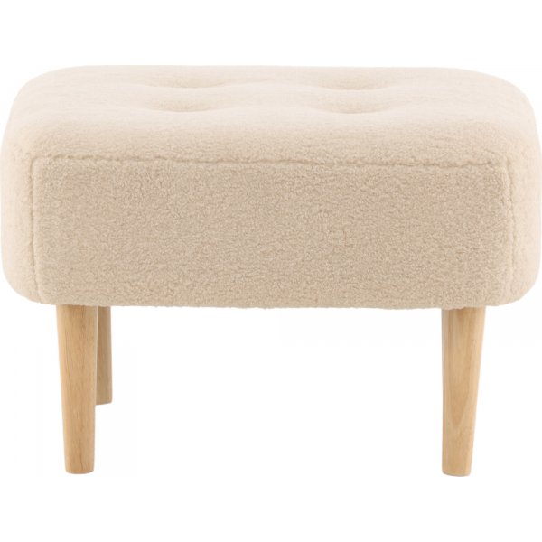 Salina pouf - Valkoinen fleece Salina pouf - Valkoinen fleece