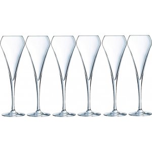 Chef & Sommelier 6-pack samppanjalasit avautuvat kristalli 6-pakkauksessa Chef & Sommelier 6-pack samppanjalasit avautuvat kristalli 6-pakkauksessa