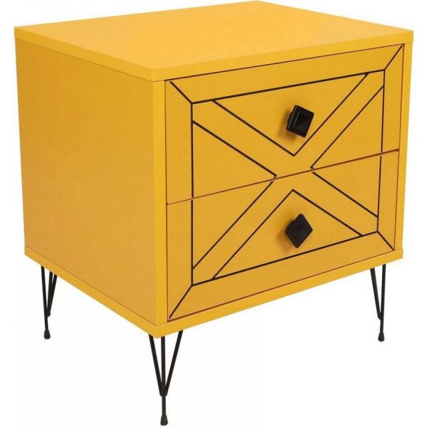 Luna yöpöytä - keltainen Luna yöpöytä - keltainen