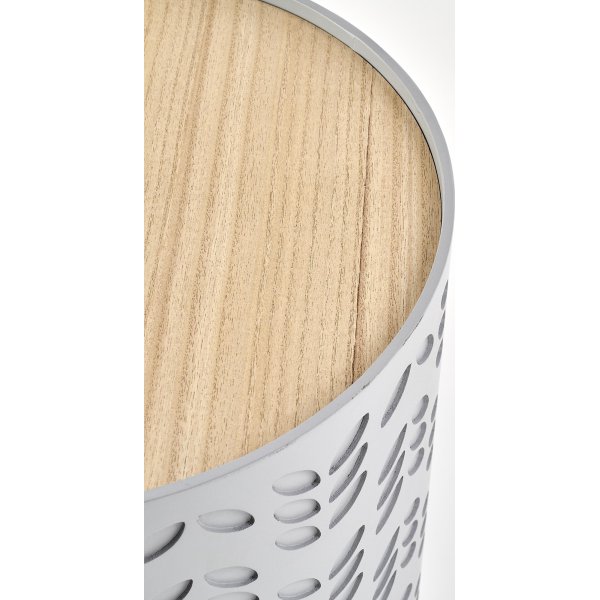 Pinottava Trudie-pöytä - Valkoinen/harmaa Pinottava Trudie-pöytä - Valkoinen/harmaa