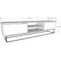 TV-taso 180 cm beige - Escape