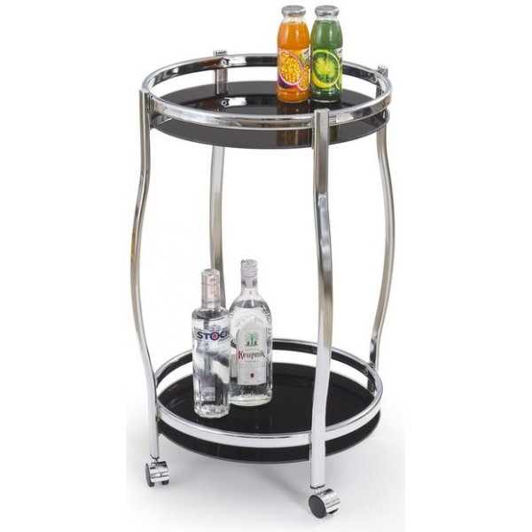 Butler 8 - Juoma- ja rullapöytä (kromi) + Huonekalujen jalat Butler 8 - Juoma- ja rullapöytä (kromi) + Huonekalujen jalat