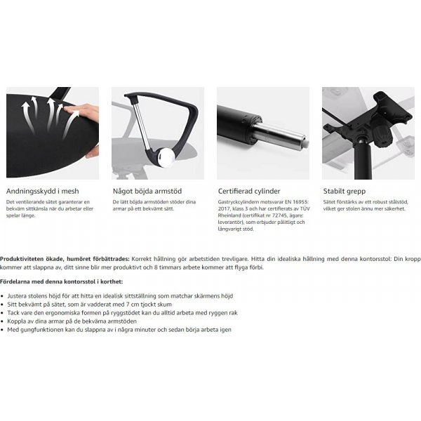 Yokohama ty�tuoli - musta