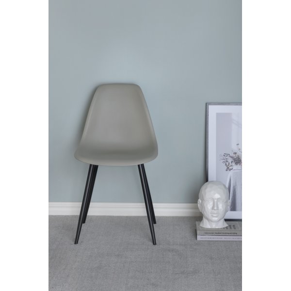 Bridge-ruokailutuoli - Harmaa muovia