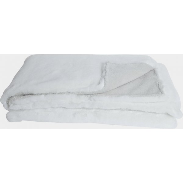 Pehmeä ruudullinen 130 x 170 cm - Valkoinen Pehmeä ruudullinen 130 x 170 cm - Valkoinen