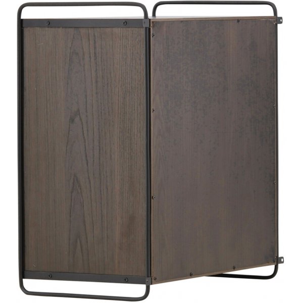 Paris-seinkaappi 68 x 60 cm - Musta/Mocca