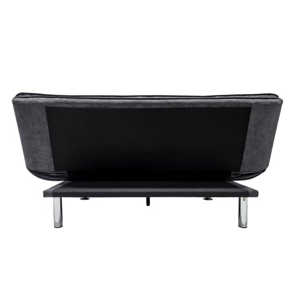 Vuodesohva Skara - Tummanharmaa kangas | 180 cm