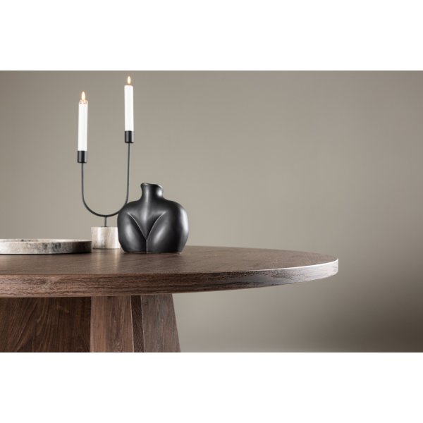 Bootcut ruokapöytä Ø110 cm - pähkinä Bootcut ruokapöytä Ø110 cm - pähkinä