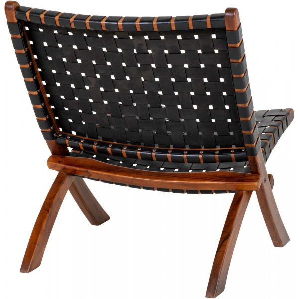 Perugia nojatuoli - musta/tiikki Perugia nojatuoli - musta/tiikki