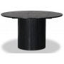 Ruokapöytä pyöreä musta Ø130 + 40 cm - jatkettava Nova Ruokapöytä pyöreä musta Ø130 + 40 cm - jatkettava Nova
