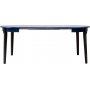 Lucan 2 ruokapyt 95-195 x 95 cm - Sininen/musta