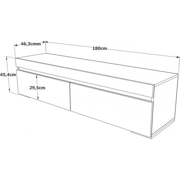 Tulevaisuuden mediapenkki 3 - mänty/valkoinen Tulevaisuuden mediapenkki 3 - mänty/valkoinen