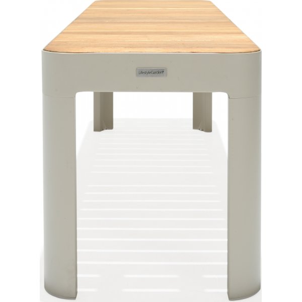 Portals ruokailuryhmä 8 - Valkoinen/tiikki Portals ruokailuryhmä 8 - Valkoinen/tiikki