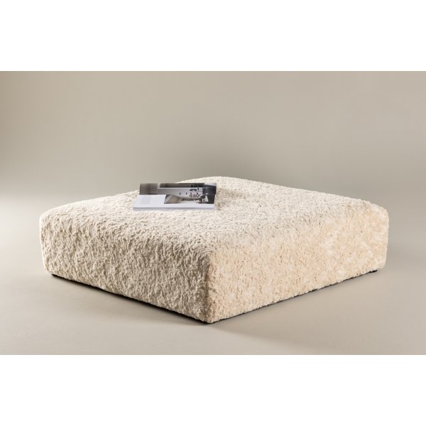 Frankie-pouf 100 x 100 cm - Beige nalle