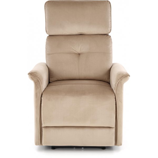 Semir sähköinen lepotuoli, jossa USB - beige sametti Semir sähköinen lepotuoli, jossa USB - beige sametti