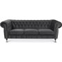 Kolmen istuttava Chesterfield Cambridge Deluxe -sohva - Valinnainen vri!
