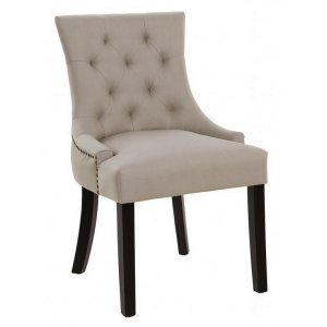 Ruokapöydän tuoli beige ruskeilla jaloilla - Tuva Ruokapöydän tuoli beige ruskeilla jaloilla - Tuva