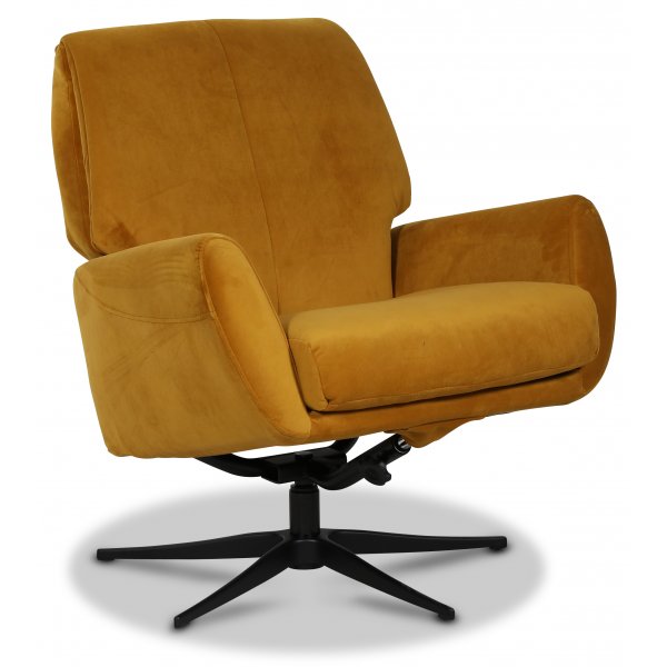 Smilla-nojatuoli (Recliner) - Keltainen sametti