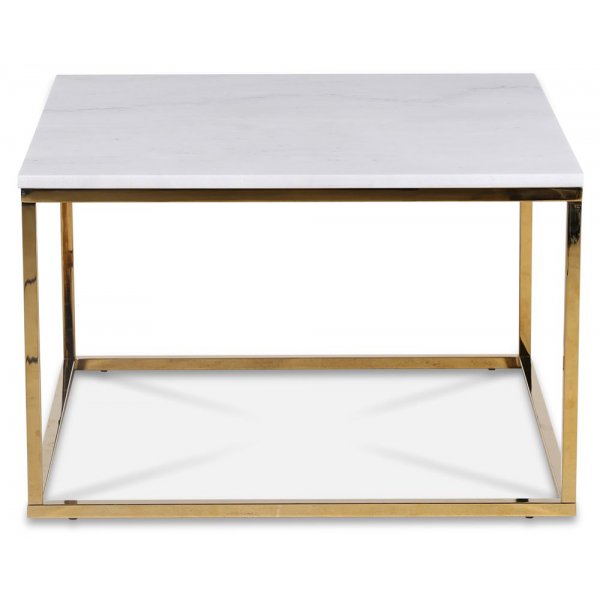 Accent-sohvapöytä 75 - Valkoinen marmori / Kiiltävä messinki Accent-sohvapöytä 75 - Valkoinen marmori / Kiiltävä messinki