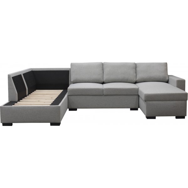 Sohva 309 cm vaaleanharmaa - Solna