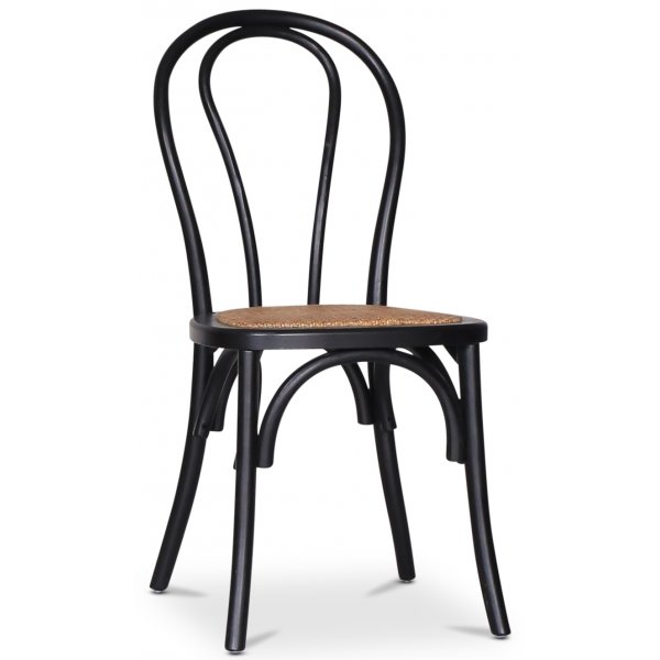Omni-ruokailuryhmä, pyöreä ruokapöytä Ø130 cm sis. 4 kpl Tony mustaa taivutettua tuolia - Savunvärinen tammi Omni-ruokailuryhmä, pyöreä ruokapöytä Ø130 cm sis. 4 kpl Tony mustaa taivutettua tuolia - Savunvärinen tammi