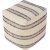 Bally Pouf Ivory White/Charcoal