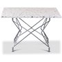 Terrazzo-sohvapyt 75x75 cm - Cosmos Terrazzo & Kromattu Star-runko