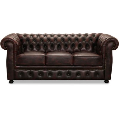 Dublin 3-istuttava sohva - Oxblood-nahka