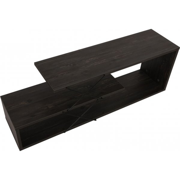 Siksak-mediapenkki - Tummanruskea Siksak-mediapenkki - Tummanruskea