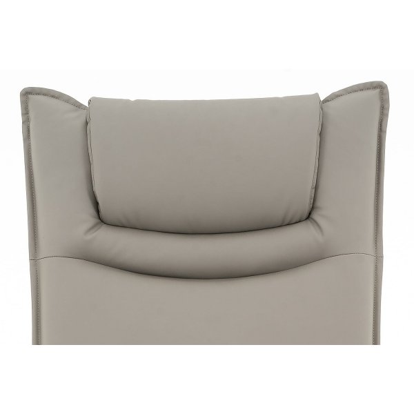 Sähköinen nojatuoli harmaata PU-muovia Sähköinen nojatuoli harmaata PU-muovia