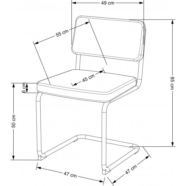 Cadeira ruokapöydän tuoli 510 - Tummanvihreä Cadeira ruokapöydän tuoli 510 - Tummanvihreä