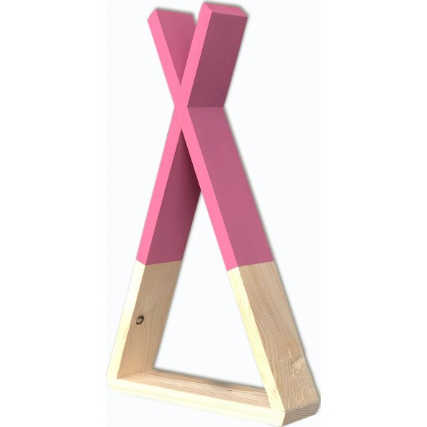 Rafa seinähylly 142 - Puu/vaaleanpunainen Rafa seinähylly 142 - Puu/vaaleanpunainen