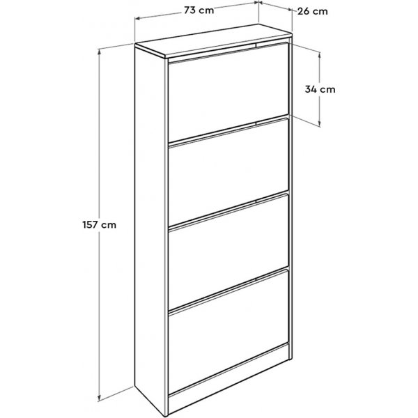 Iskukenk�kaappi 4 - Valkoinen